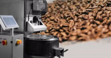 coffee roastery process inside a modern roasting facility