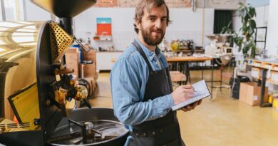 professional coffee roastery roasting coffee beans