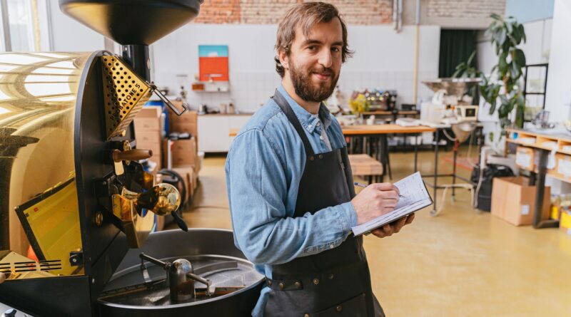 professional coffee roastery roasting coffee beans