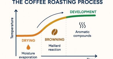 Roast development time influencing coffee flavor and cup quality