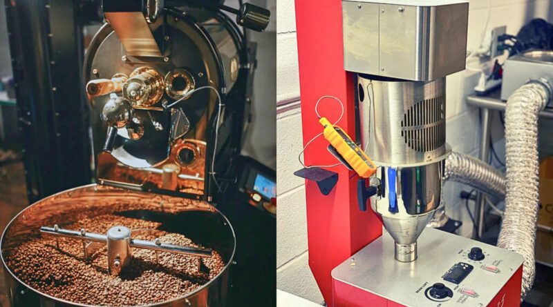 drum roaster and air roaster comparison showing different coffee roasting technologies