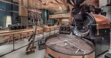 Large specialty coffee roastery with industrial roasting equipment designed for scalable business growtha
