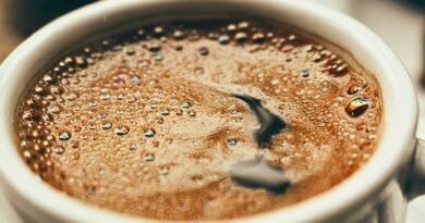 Close-up of brewed coffee highlighting caffeine’s role in daily consumption