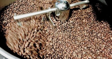 Coffee roastery production showing energy efficiency in coffee roasting operations
