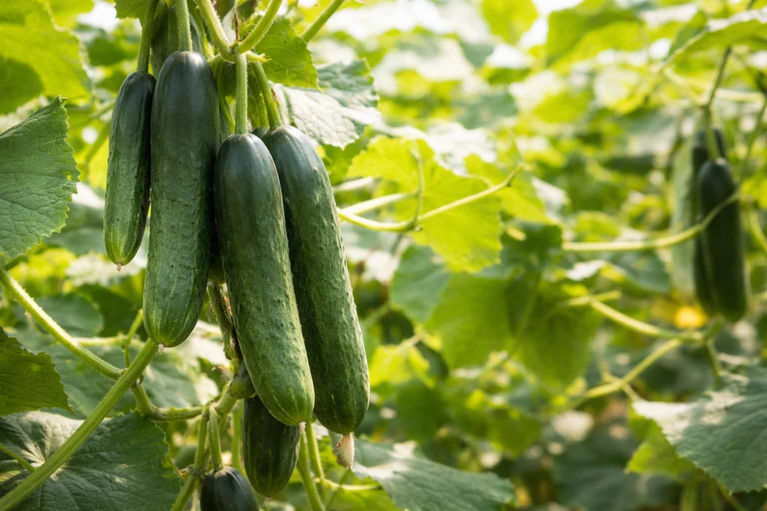 Coffee Grounds Produce Cucumbers