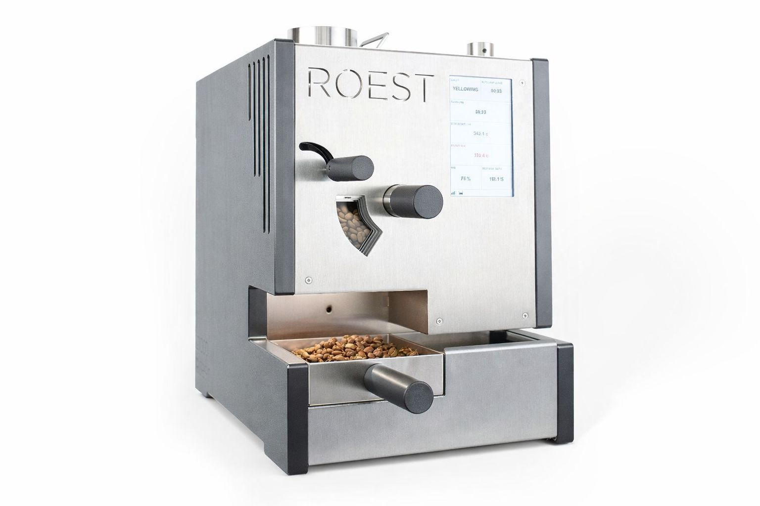 Coffee sample roaster and cupping setup for quality control